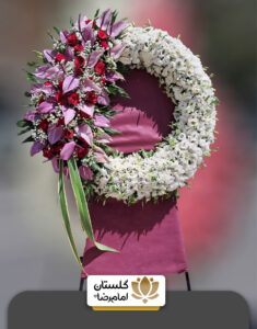 تاج گل یک طبقه تبریک درباری (103)